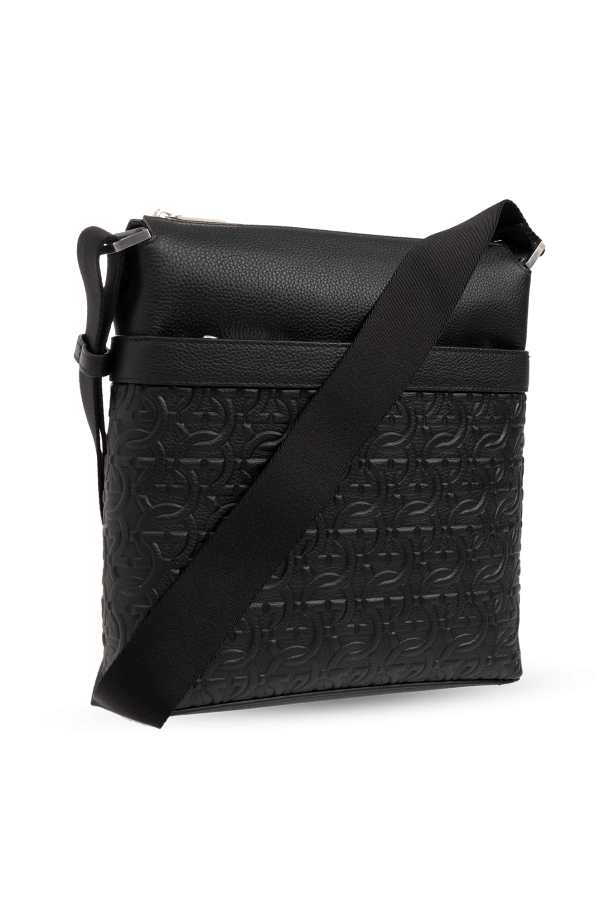 ショルダーバッグ・ポシェット FERRAGAMO Black leather large crossbody bag 4.png